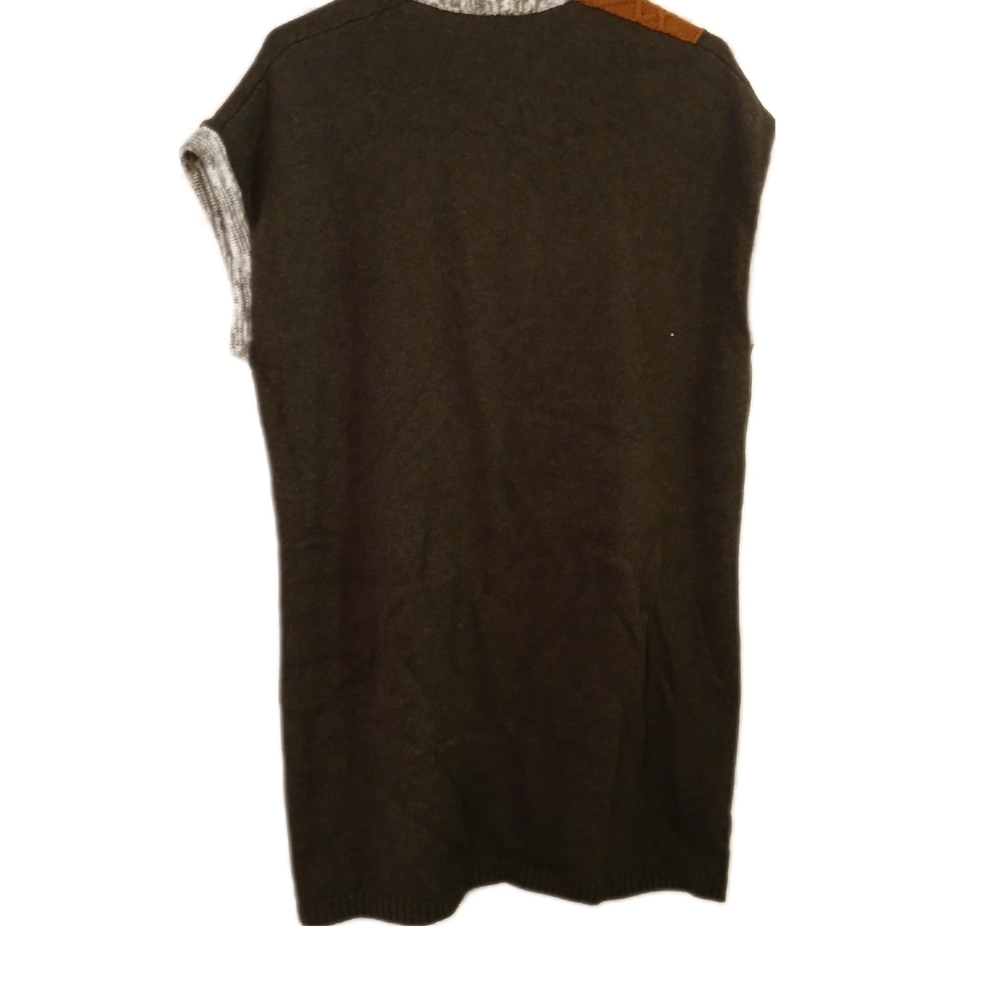 DG Simpli Zen Women's Multicolor Knit Open Cardigan Cozycore Vest Size Small - Picture 5 of 8